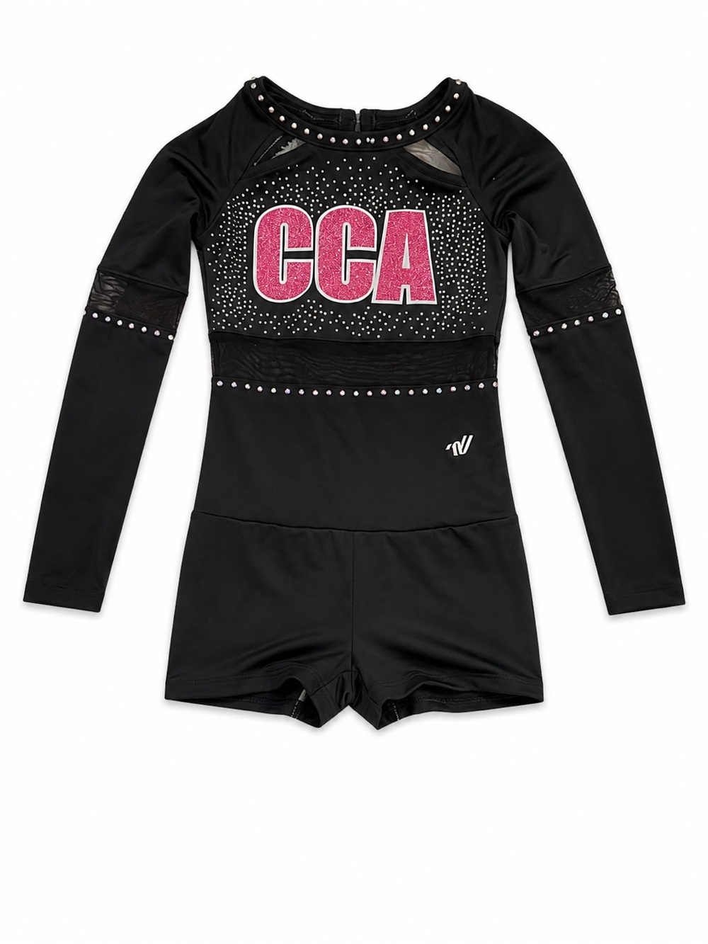 Varsity Black and Pink cheerleading outfit blinged out size YM